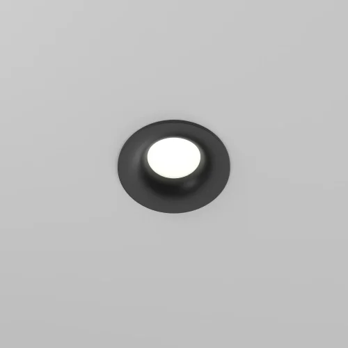 Светильник точечный Slim DL027-GU10-B Maytoni чёрный на 1 лампу, основание чёрное в стиле современный круглый фото 7
