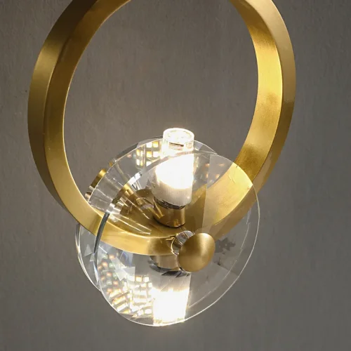 Настенный светильник ADONICA WALL 211951-26 ImperiumLoft прозрачный на 2 лампы, основание латунь в стиле современный фото 3