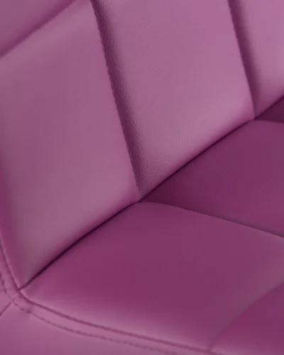 Стул барный 5009-LM KRUGER,  цвет сиденья фиолетовый, цвет основания хром Dobrin, фиолетовый/экокожа, ножки/металл/хром, размеры - 1000*1220***410*560 фото 8