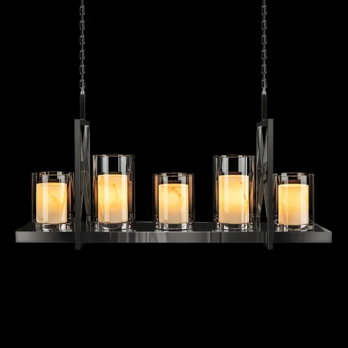 Люстра подвесная Candlebox 10436/1000R LOFT IT прозрачная на 5 ламп, основание никель в стиле современный кантри замковый фото 4