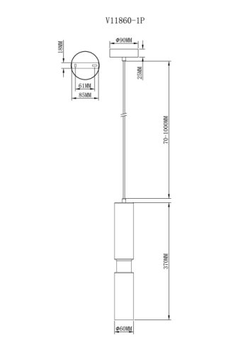 Светильник подвесной Telma V11860-1P Moderli коричневый на 1 лампу, основание золотое в стиле арт-деко современный фото 3