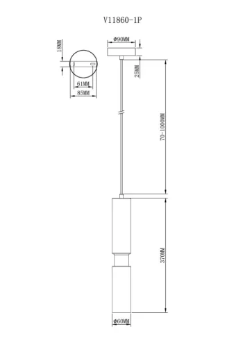 Светильник подвесной Telma V11860-1P Moderli коричневый на 1 лампу, основание золотое в стиле арт-деко современный фото 3