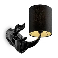 Бра Nashorn MOD470WL-01B Maytoni чёрный 1 лампа, основание чёрное в стиле модерн 