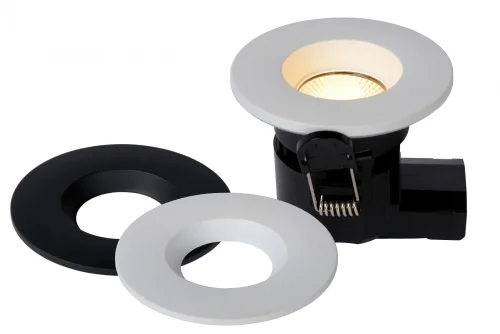 Светильник точечный LED Binky Led 22973/06/99 Lucide чёрный белый 1 лампа, основание чёрное в стиле современный 