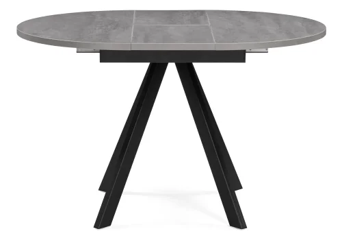 Деревянный стол Трейси 90(120)х90х76 бетон / черный 533167 Woodville столешница бетон из лдсп фото 2