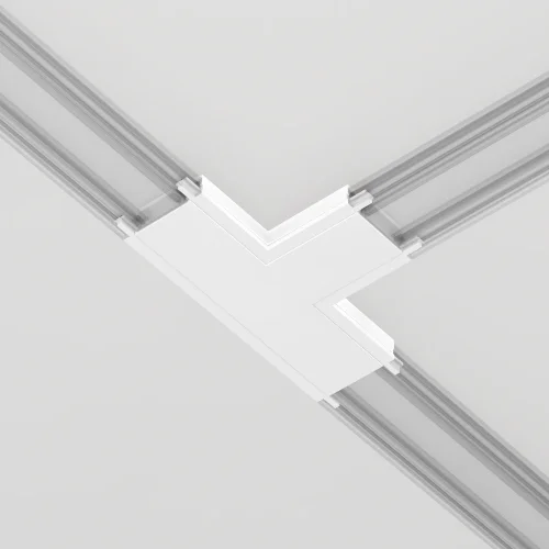 Коннектор питания T-образный Magnetic track system Radity TRA084CT-11W Maytoni белый в стиле хай-тек современный для светильников серии Magnetic track system Radity подвесной накладной radity радиусная магнитная магнитный фото 5