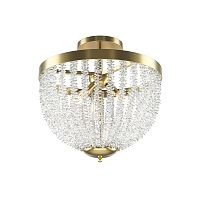 Светильник потолочный Intrigue MOD440CL-03BS Maytoni прозрачный на 3 лампы, основание латунь в стиле современный Светильник потолочный Intrigue MOD440CL-03BS Maytoni прозрачный на 3 лампы, основание латунь в стиле современный