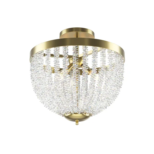 Светильник потолочный Intrigue MOD440CL-03BS Maytoni прозрачный на 3 лампы, основание латунь в стиле современный 