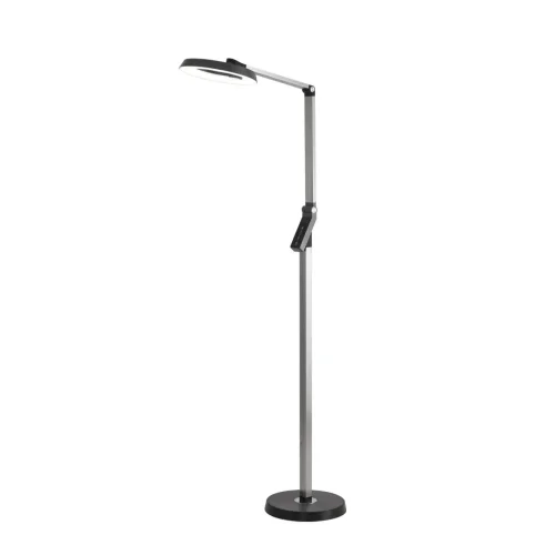 Торшер LED Genri 8332/15FL Lumion для чтения серый на 1 лампу, основание серое в стиле современный хай-тек фото 5