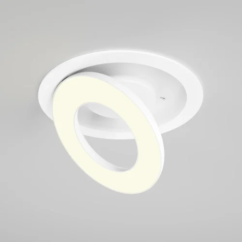 Светильник точечный LED Vector 3000K 12Вт 100° DL102-12W3K-W Maytoni белый на 1 лампу, основание белое в стиле современный хай-тек круглый фото 3