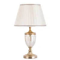 Настольная лампа Radison A2020LT-1PB Arte Lamp белая 1 лампа, основание медь прозрачное стекло металл в стиле классический 