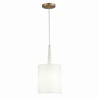 Светильник подвесной Vellino SL1163.203.01 ST-Luce белый 1 лампа, основание матовое золото в стиле современный 