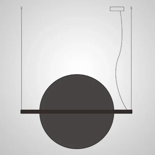 Светильник подвесной LIBERTY L110 Red 208567-23 ImperiumLoft красный на 1 лампу, основание чёрное в стиле современный фото 5