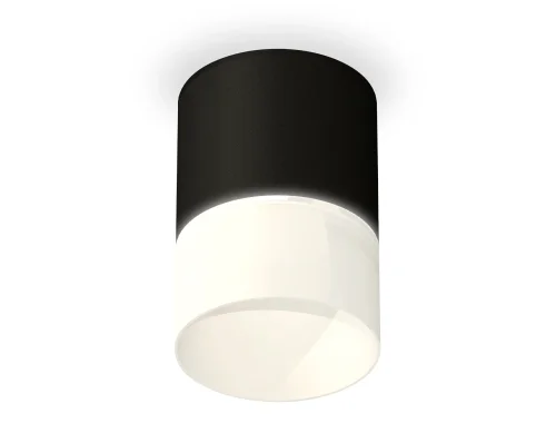 Светильник накладной Techno spot XS7402035 Ambrella light чёрный на 1 лампу, основание чёрное в стиле хай-тек современный круглый