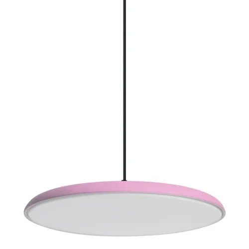Светильник подвесной LED Plato 10119 Pink LOFT IT розовый 1 лампа, основание чёрное в стиле современный  фото 3