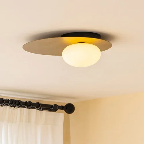 Светильник потолочный LONE D36 208141-23 ImperiumLoft белый на 1 лампу, основание латунь в стиле современный фото 10 Светильник потолочный LONE D36 208141-23 ImperiumLoft белый на 1 лампу, основание латунь в стиле современный фото 10