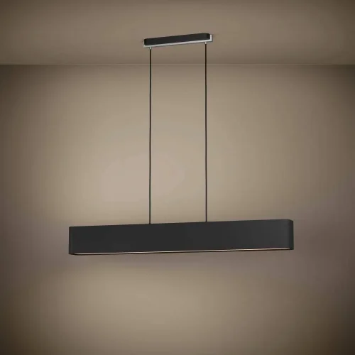 Светильник подвесной Savazza 39967 Eglo чёрный на 4 лампы, основание чёрное в стиле современный линейный фото 2 Светильник подвесной Savazza 39967 Eglo чёрный на 4 лампы, основание чёрное в стиле современный линейный фото 2