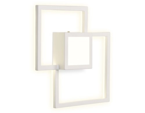 Бра LED Line Metallic FL415 Ambrella light белый на 1 лампа, основание белое в стиле хай-тек современный квадраты