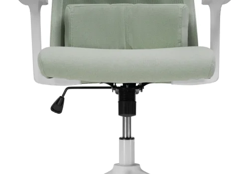 Компьютерное кресло Salta light green / white 15396 Woodville, зелёный/ткань, ножки/пластик/белый, размеры - *1200***650* фото 9