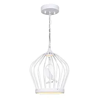 Светильник подвесной LED Chick 1931-2P Favourite белый 1 лампа, основание белое в стиле современный птички