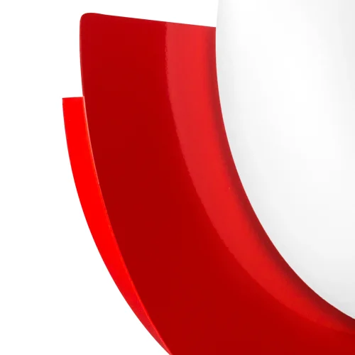 Бра LED Erica 609632 Lightstar белый на 1 лампу, основание красное в стиле мемфис современный шар фото 5