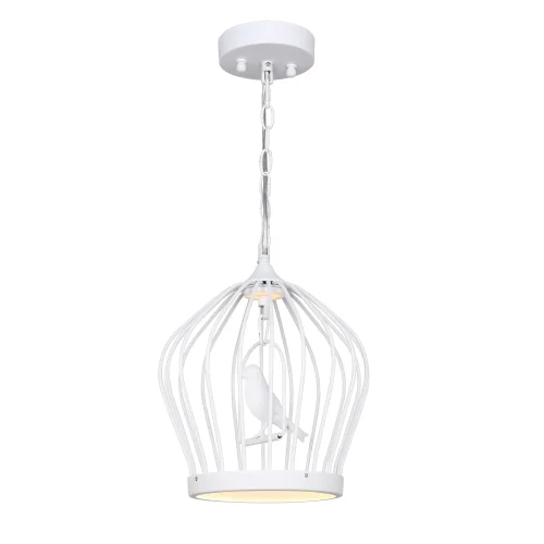 Светильник подвесной LED Chick 1931-2P Favourite белый 1 лампа, основание белое в стиле модерн птички