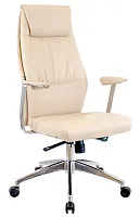 Офисное кресло London Экокожа Бежевый EP-751 PU Beige Everprof, бежевый/экокожа, ножки//, размеры - 1190*1290***630*