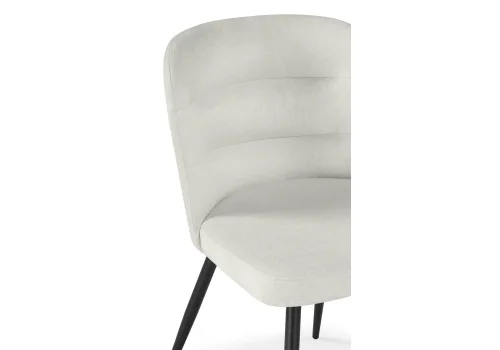 Стул на металлокаркасе Kilian light beige / black 15845 Woodville, бежевый/кашемир, ножки/металл/чёрный, размеры - ****500*540 фото 7