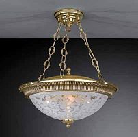 Люстра подвесная  PL 6312/4 Reccagni Angelo белая на 4 лампы, основание золотое в стиле классика 