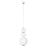 Светильник подвесной LED Pearls 10205/D LOFT IT белый 1 лампа, основание белое в стиле современный 