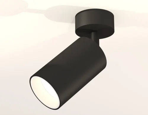 Светильник накладной XM6323001 Ambrella light чёрный 1 лампа, основание чёрное в стиле хай-тек современный круглый фото 2