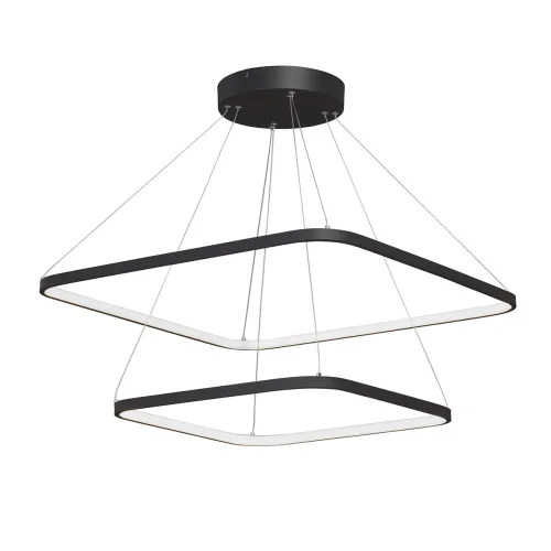 Светильник подвесной LED V4617-1/2S Vitaluce без плафона на 1 лампу, основание чёрное в стиле хай-тек квадраты
