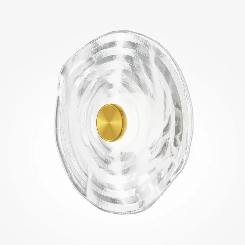Бра LED Sparkle MOD343WL-L5BS3K1 Maytoni прозрачный на 1 лампу, основание латунь в стиле современный хай-тек фото 6