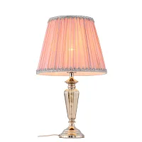 Настольная лампа Vezzo SL965.104.01 ST-Luce розовая 1 лампа, основание хром металл в стиле классический 