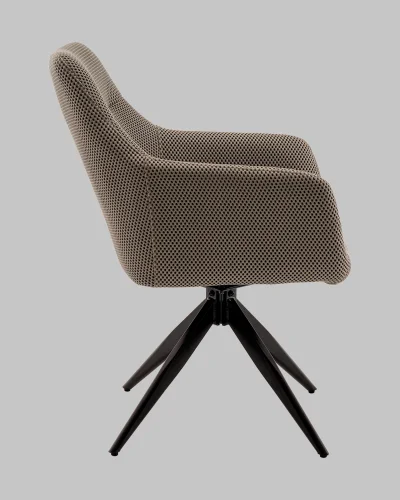 Стул обеденный Enid, серо-зеленый, ткань Sonic УТ000040781 Stool Group, зелёный/текстиль, ножки/металл/чёрный, размеры - *860**** фото 4