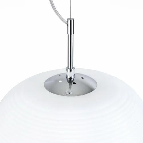 Светильник подвесной Cesare SL1168.123.01 ST-Luce белый 1 лампа, основание хром в стиле современный  фото 3