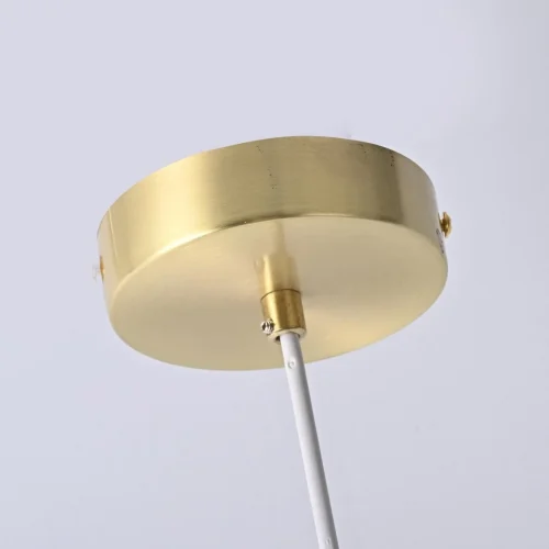 Светильник подвесной LED Rudi 85400-22 ImperiumLoft белый 1 лампа, основание золотое в стиле современный  фото 8