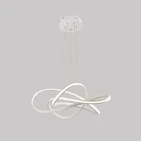 Светильник подвесной LED Tiara V2792-PL Moderli белый 1 лампа, основание белое в стиле хай-тек кольца