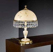 Настольная лампа P 6906 M Reccagni Angelo жёлтая 2 лампы, основание золотое латунь дерево металл в стиле классический 
