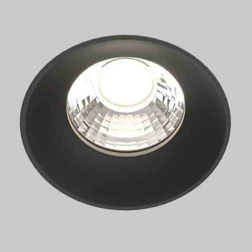 Светильник точечный LED Round DL058-12W4K-TRS-B Maytoni чёрный 1 лампа, основание  в стиле современный для затирки фото 4