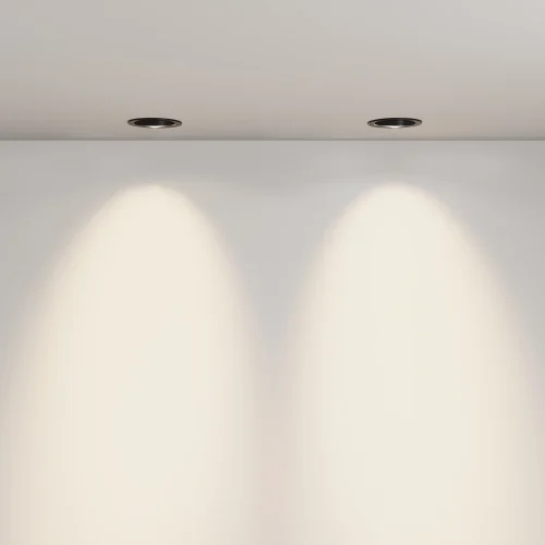 Светильник точечный LED Lens 12Вт 3000К 70° DL105-12W3K-B Maytoni чёрный на 1 лампу, основание чёрное в стиле современный хай-тек круглый фото 8