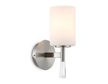 Бра LH56255 Ambrella light белый на 1 лампу, основание никель в стиле классический 