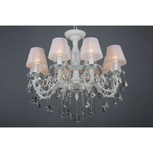 Люстра подвесная Catanzaro OML-30807-08 Omnilux белая на 8 ламп, основание белое в стиле классический фото 5