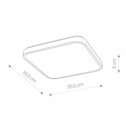 Светильник потолочный Agnes Square 8138-NW Nowodvorski чёрный на 1 лампу, основание чёрное в стиле современный фото 6