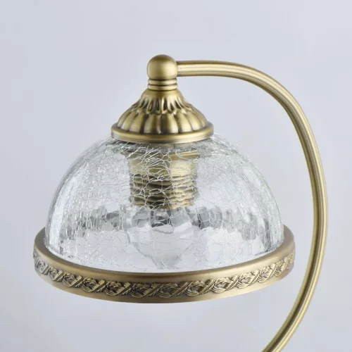 Настольная лампа Аманда 481033701 MW-Light прозрачная 1 лампа, основание античное бронза металл в стиле классический  фото 3