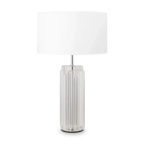 Настольная лампа Muse MOD304TL-01CH Maytoni белая 1 лампа, основание хром стекло металл в стиле современный 