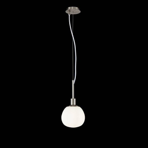Светильник подвесной Erich MOD221-PL-01-N Maytoni белый 1 лампа, основание никель в стиле современный шар фото 2