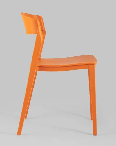 Стул Moris пластик оранжевый УТ000005556 Stool Group, оранжевый/пластик, ножки/пластик/оранжевый, размеры - ***** фото 3