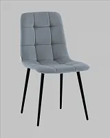 Стул Одди NEW велюр серый УТ000041290 Stool Group, серый/велюр, ножки/металл/чёрный, размеры - *****
