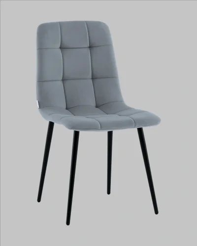 Стул Одди NEW велюр серый УТ000041290 Stool Group, серый/велюр, ножки/металл/чёрный, размеры - *****